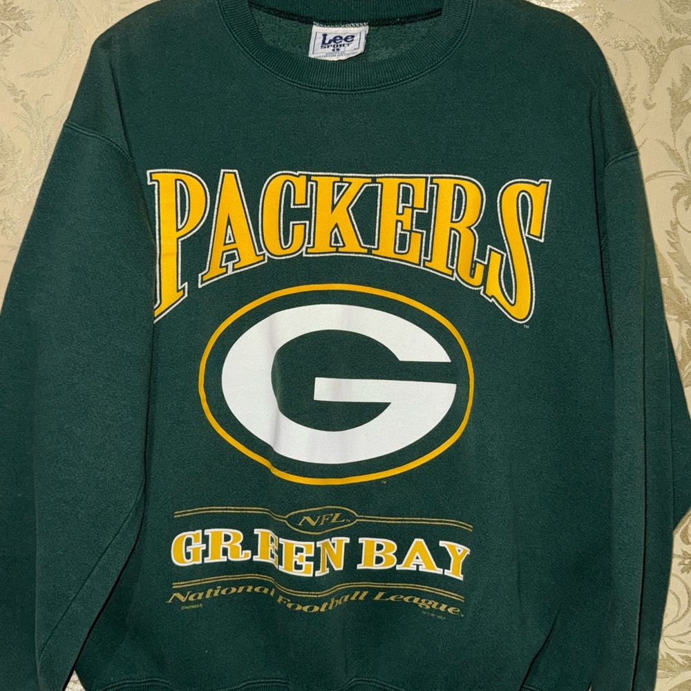 Lee Green Packers Crewneck Sweater